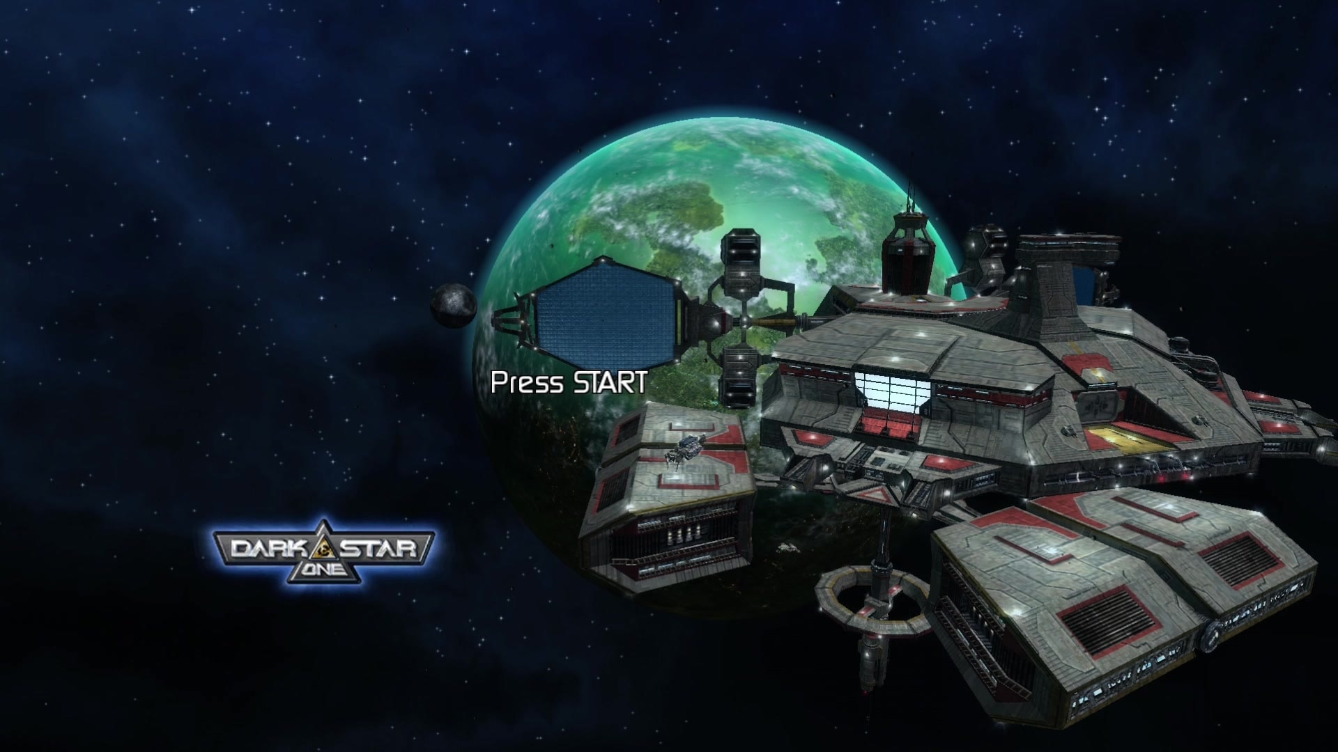 Dark title screen for Xbox 360